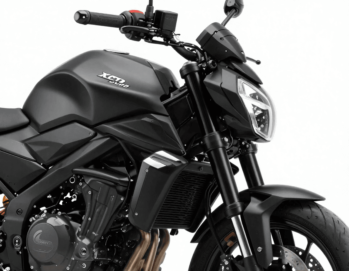After - Upscaled motorcycle product photo