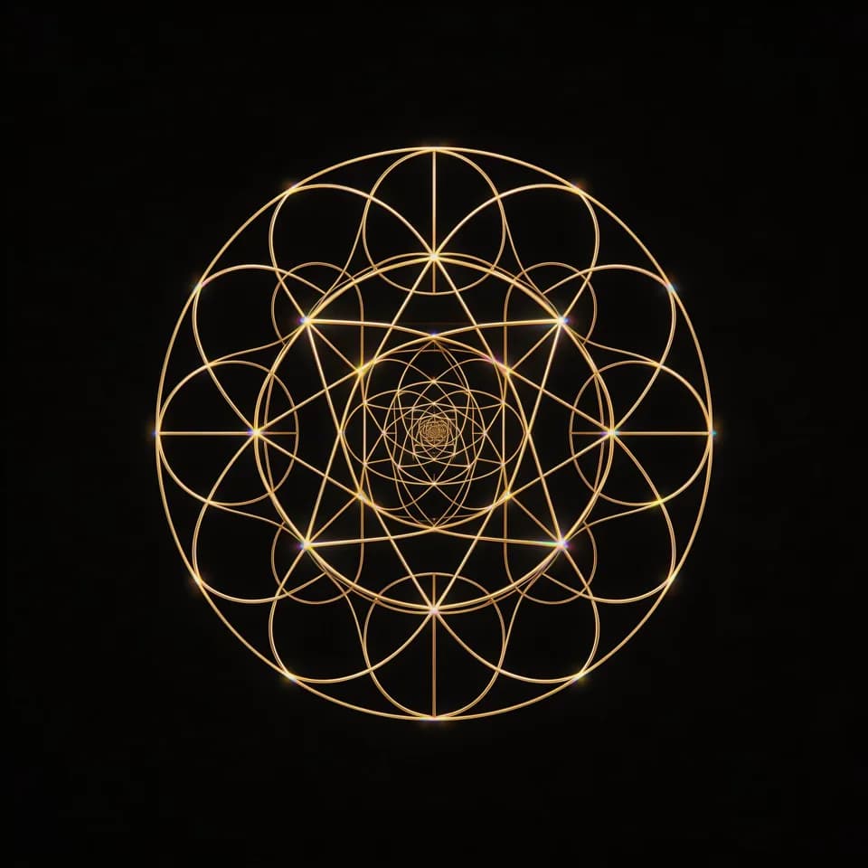 Sacred Geometry Seedream 5.0 Pro prompt example