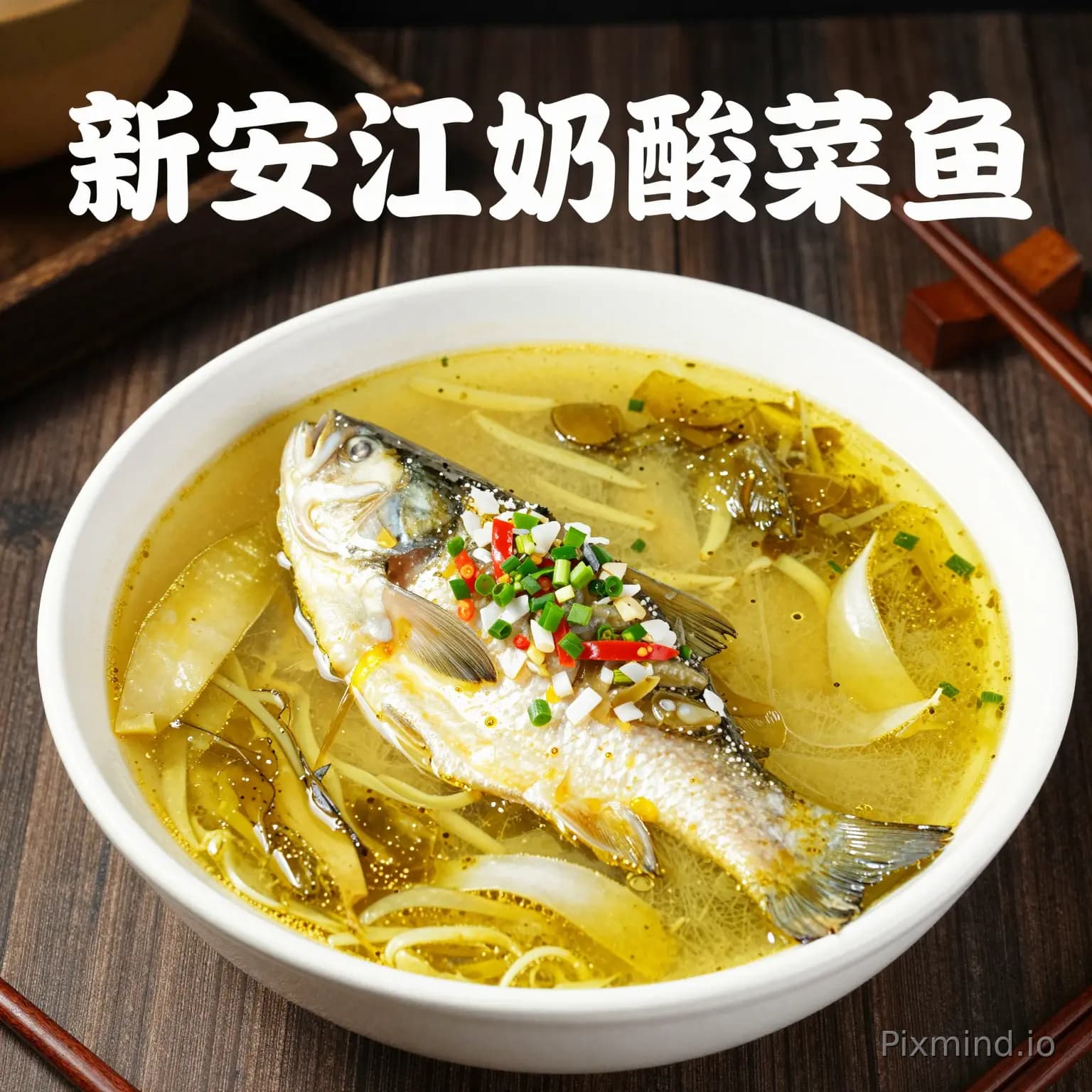 新安江奶酸菜鱼 我需要一张这样的宣传图
