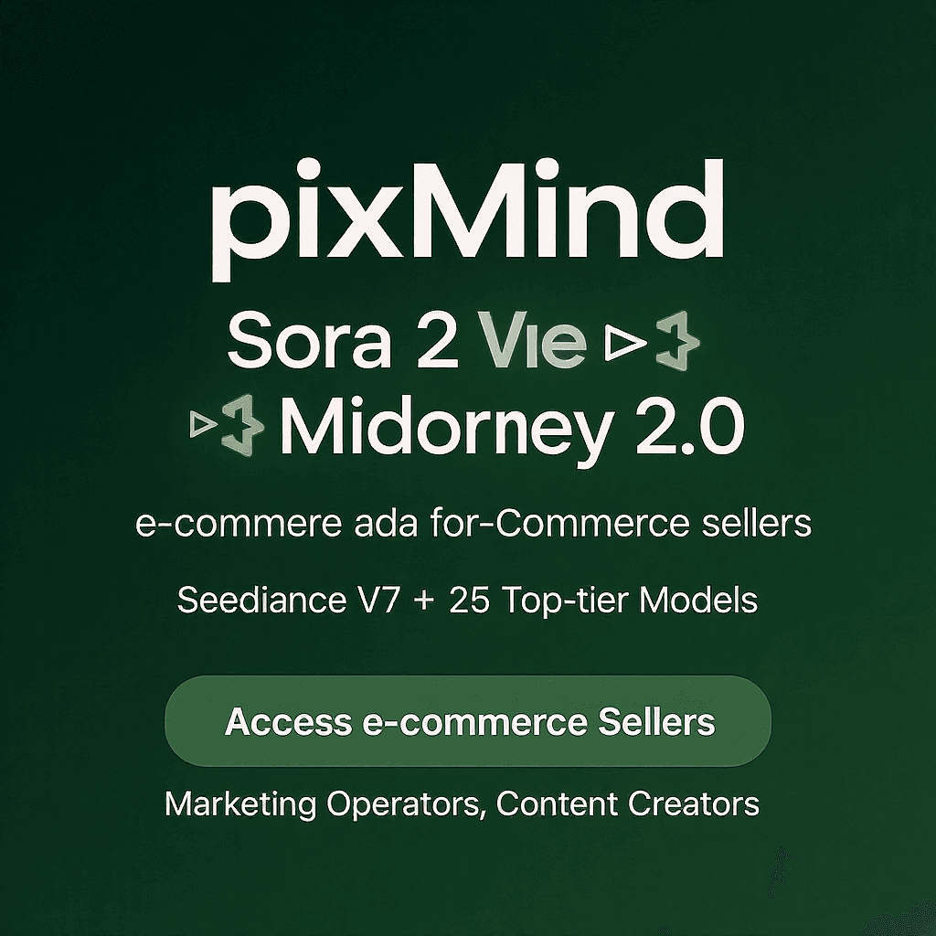 Jedno konto PixMind, dostęp do ponad 25 modeli klasy premium, takich jak Sora 2, Veo 3, Seedance 2.0 i Midjourney V7. S…