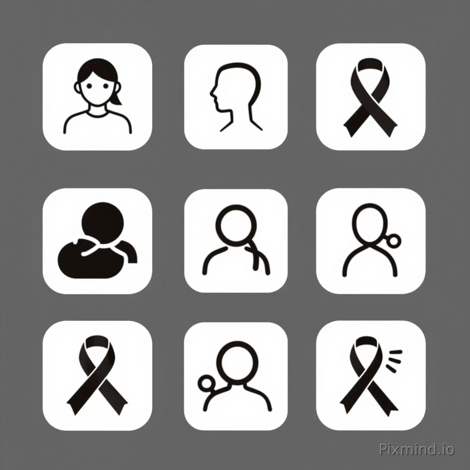Simple icons representing sexual contact and mother-to-child transmission, with distinct icons for each STI to highligh…