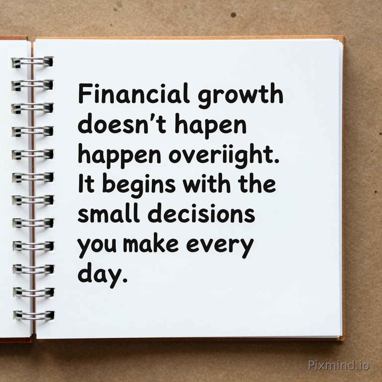 🎙️ "Financial growth doesn't happen overnight. It begins with the small decisions you make every day."