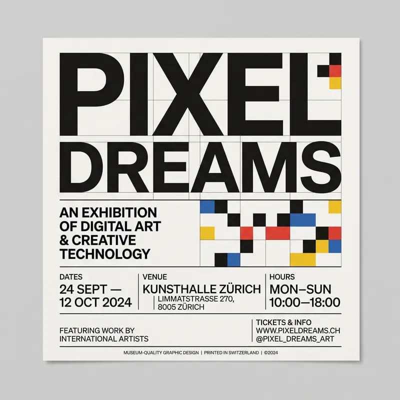 Poster with readable headline copy