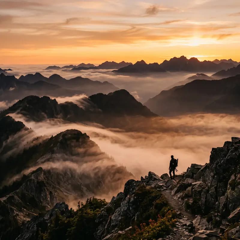 Atmospheric landscape with cinematic depth