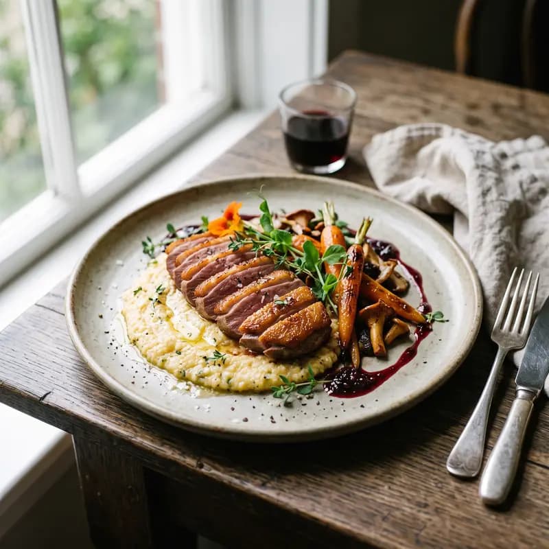Editorial food photography with realistic textures
