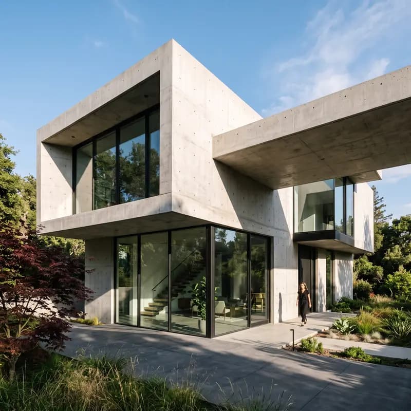 Modern architecture with accurate geometry