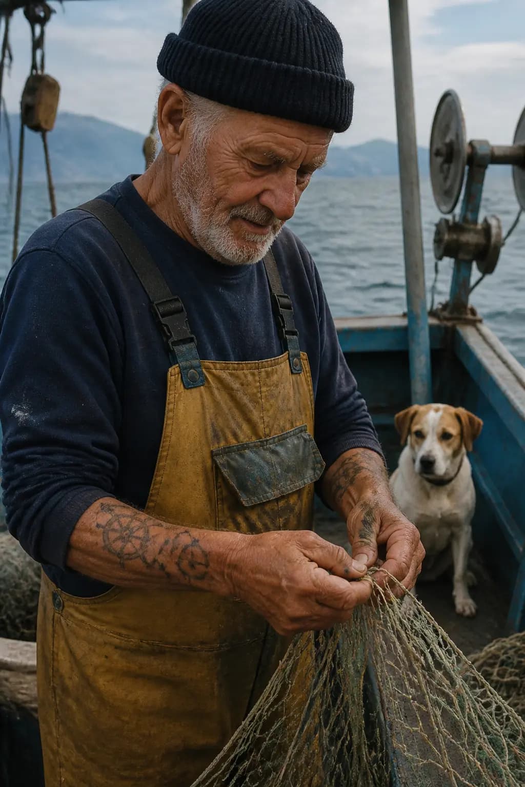 Candid Elderly Sailor