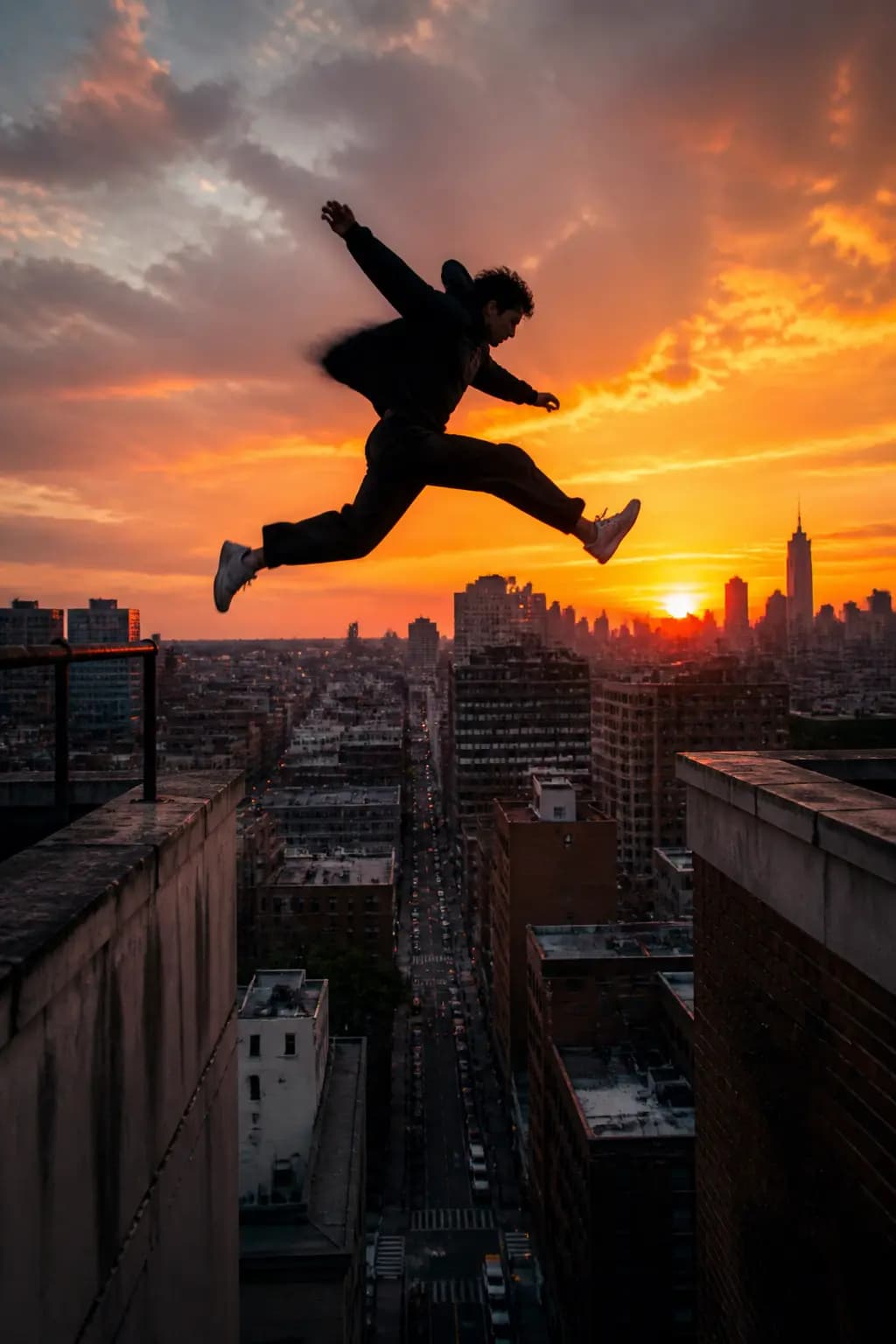 Parkour Rooftop Leap