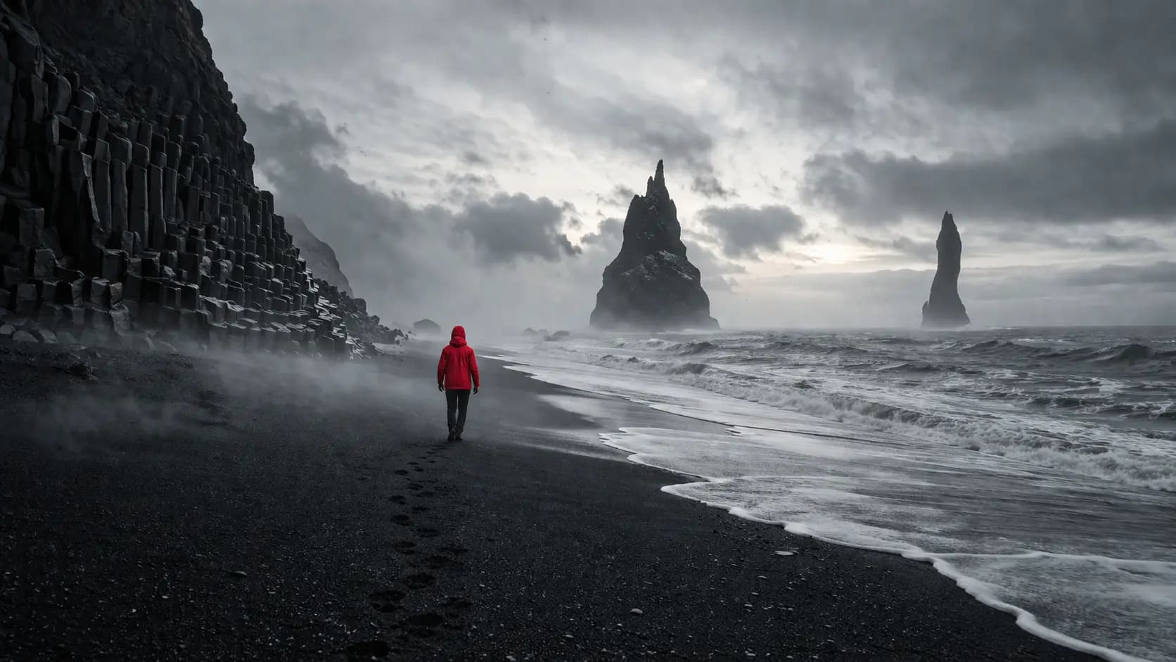 Iceland Black Sand Beach