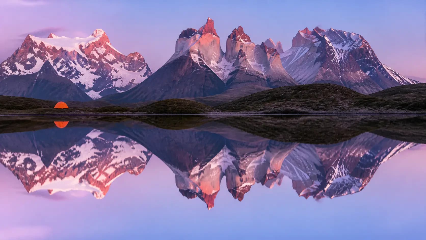 Patagonia Mountain Reflection