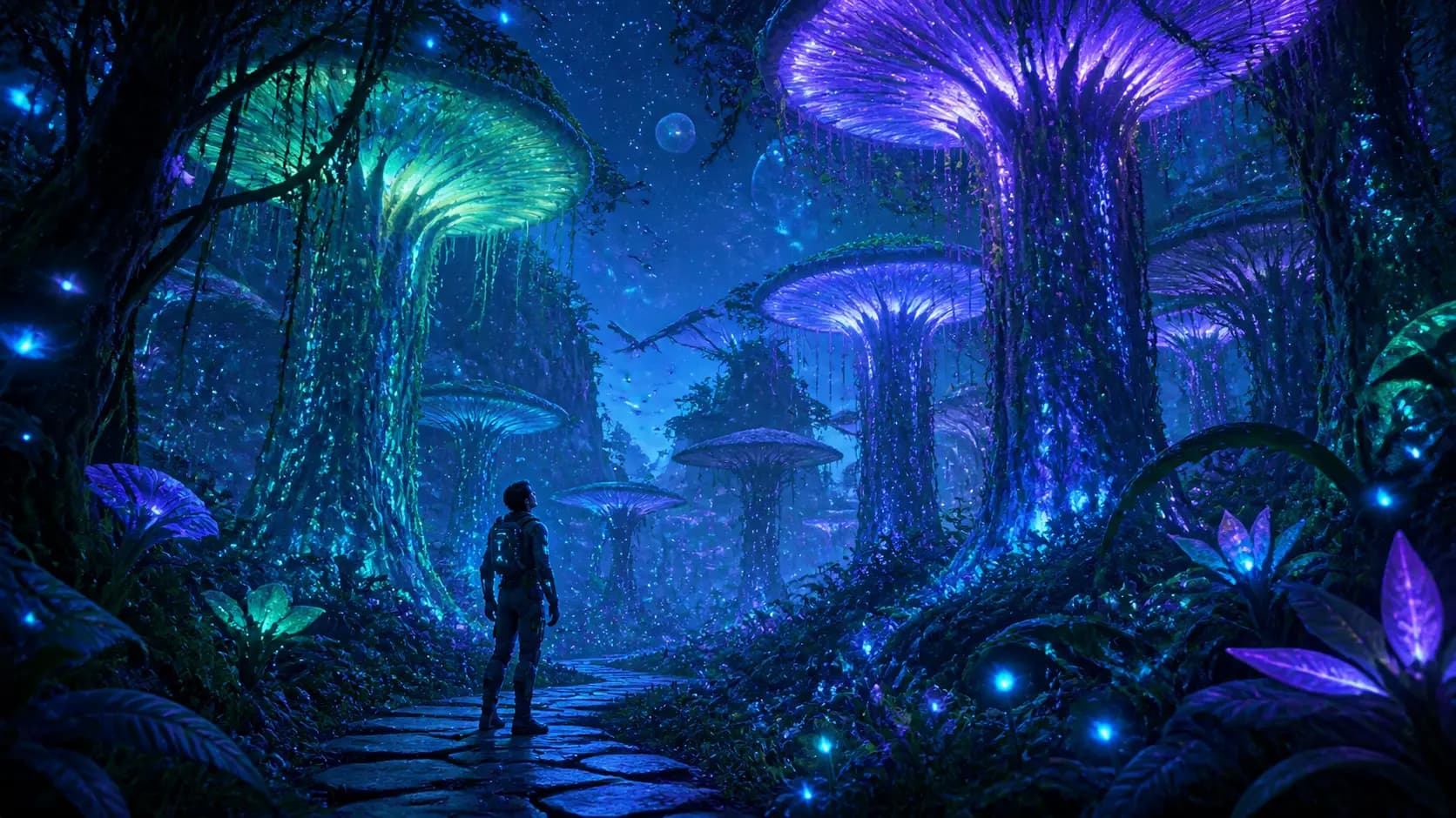 Bioluminescent Forest