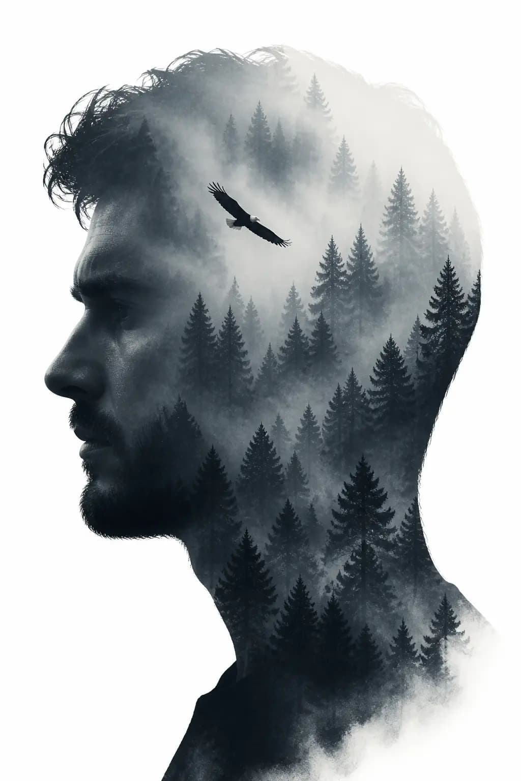 Double Exposure Silhouette