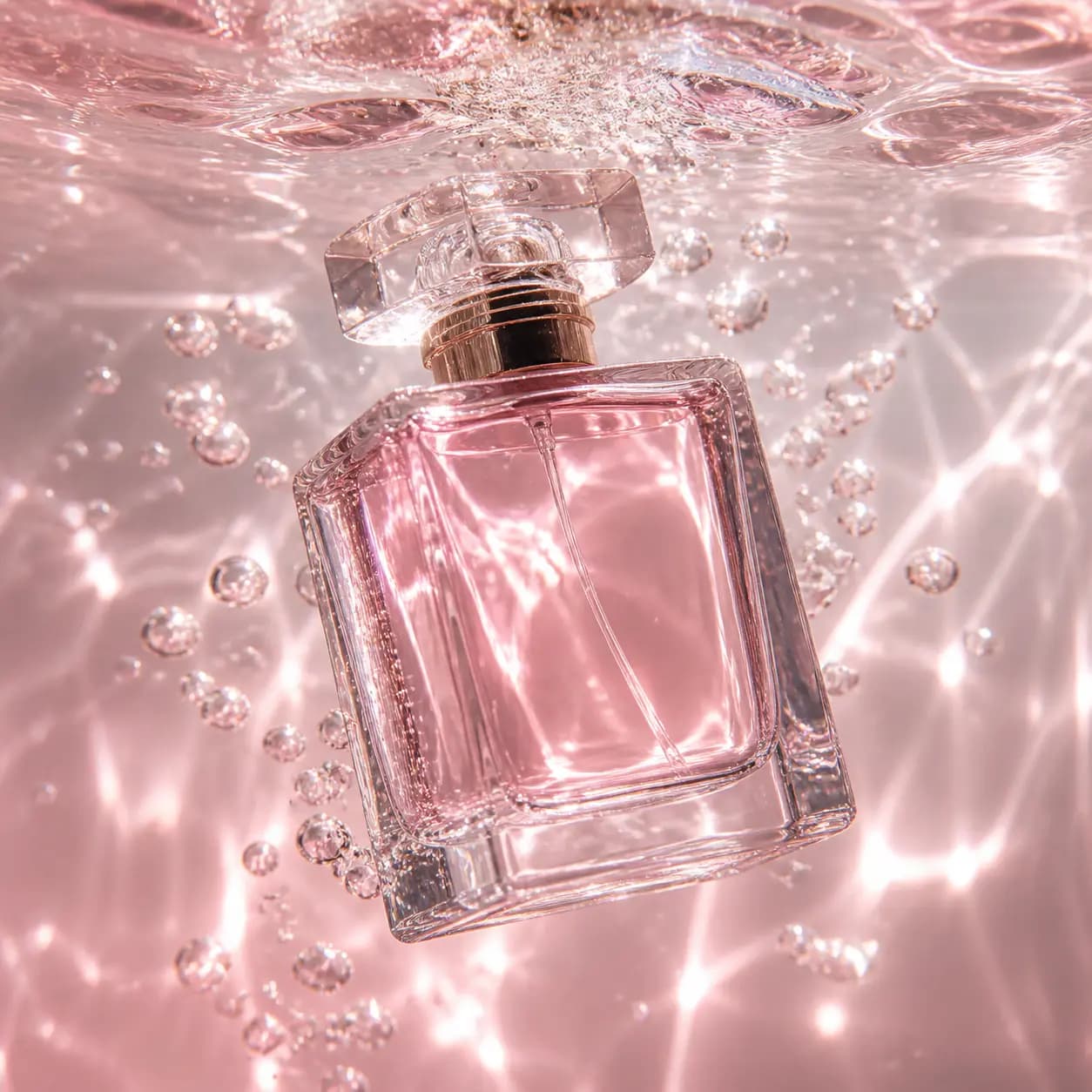 Perfume Bottle Underwater