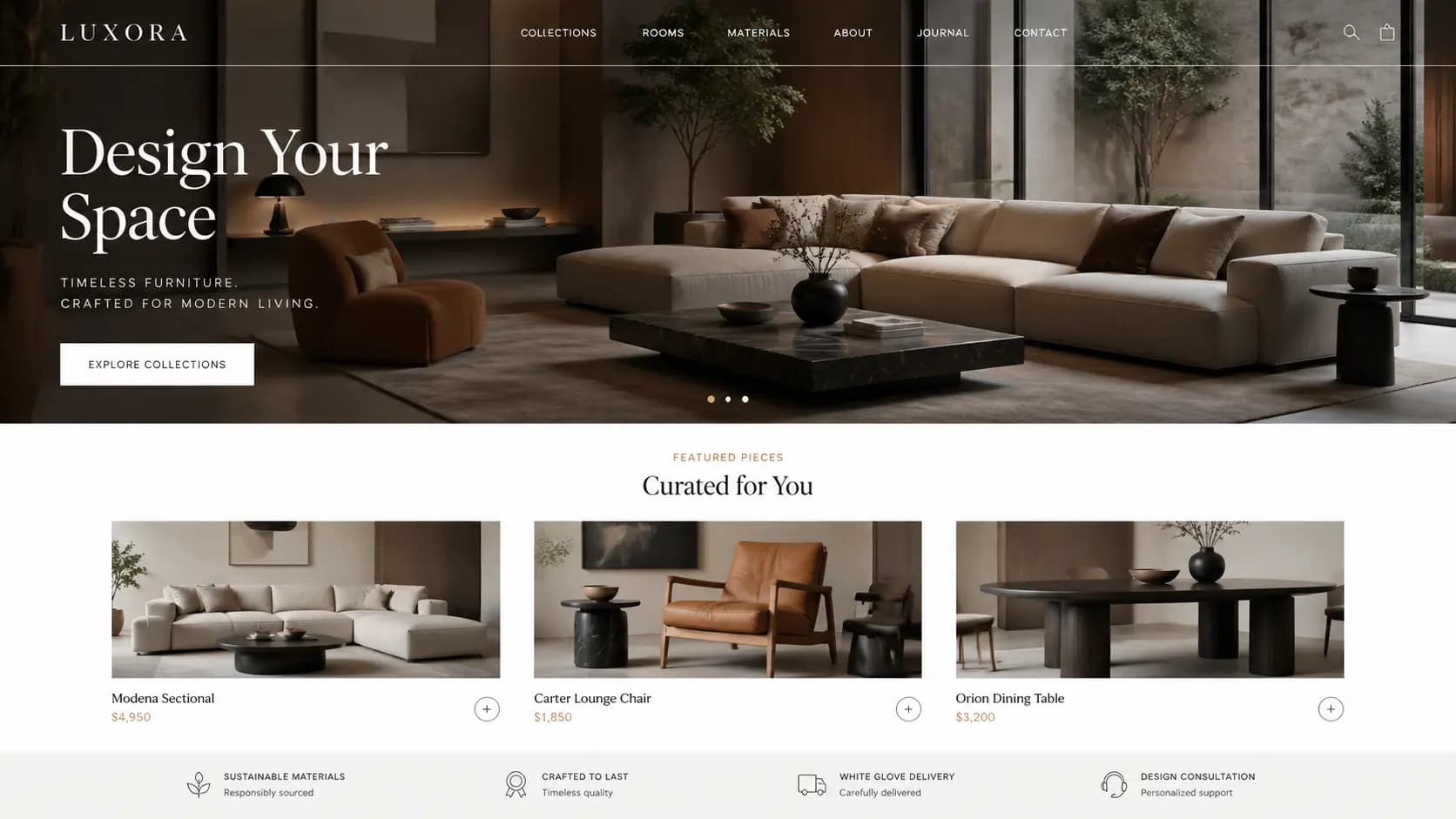 E-commerce Landing Page