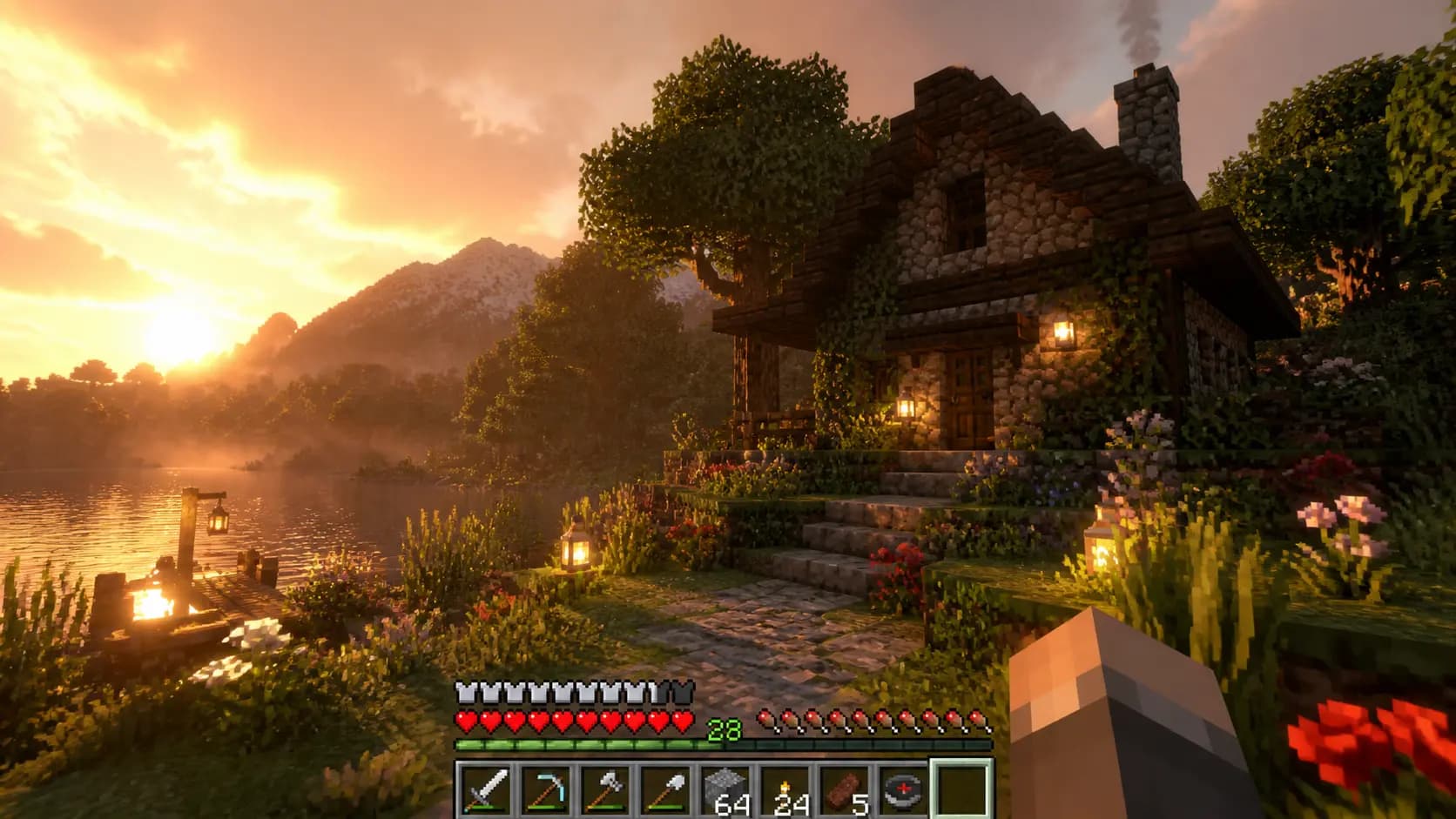 Game HUD Screenshot (Block Survival)