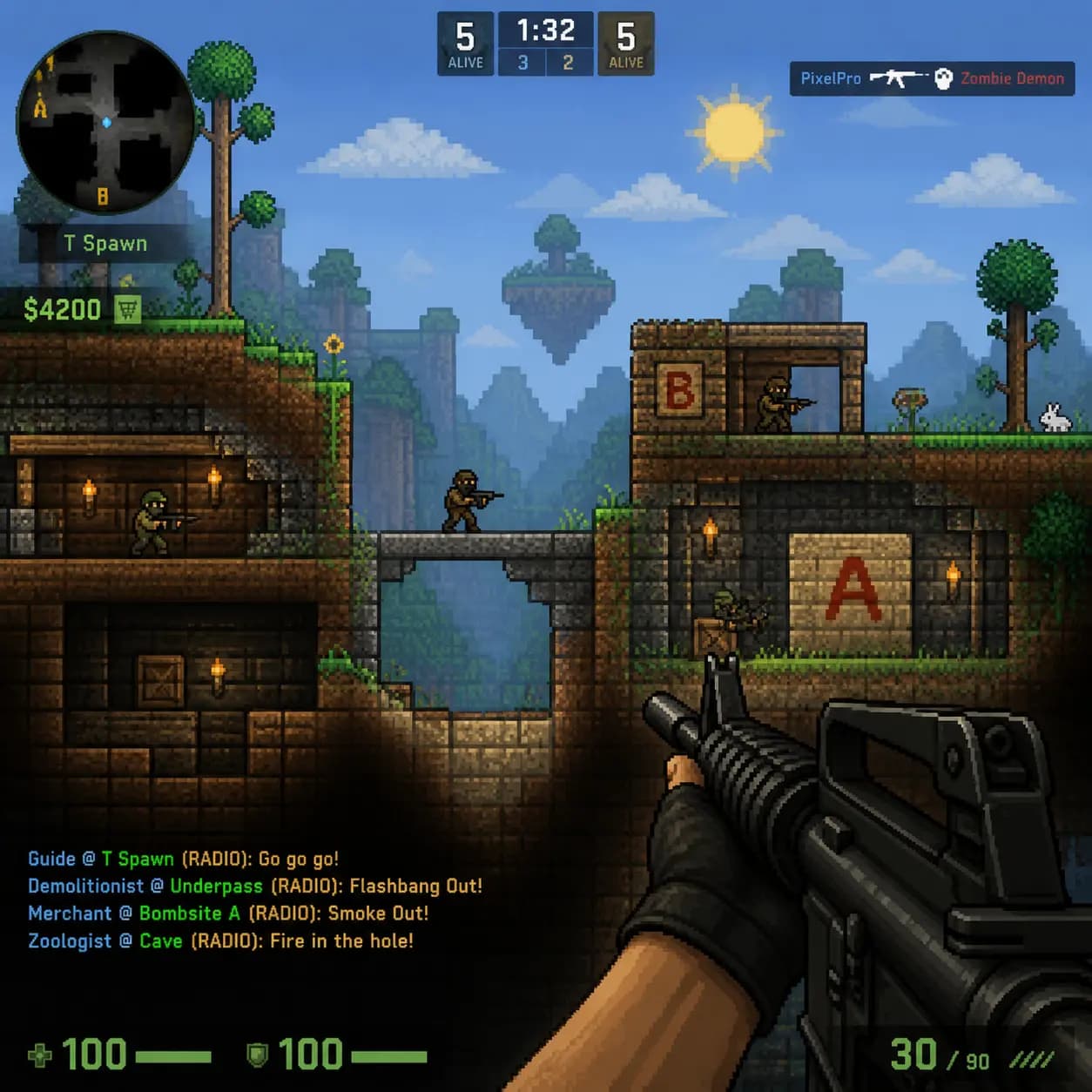 Counter-Strike x Terraria Mashup