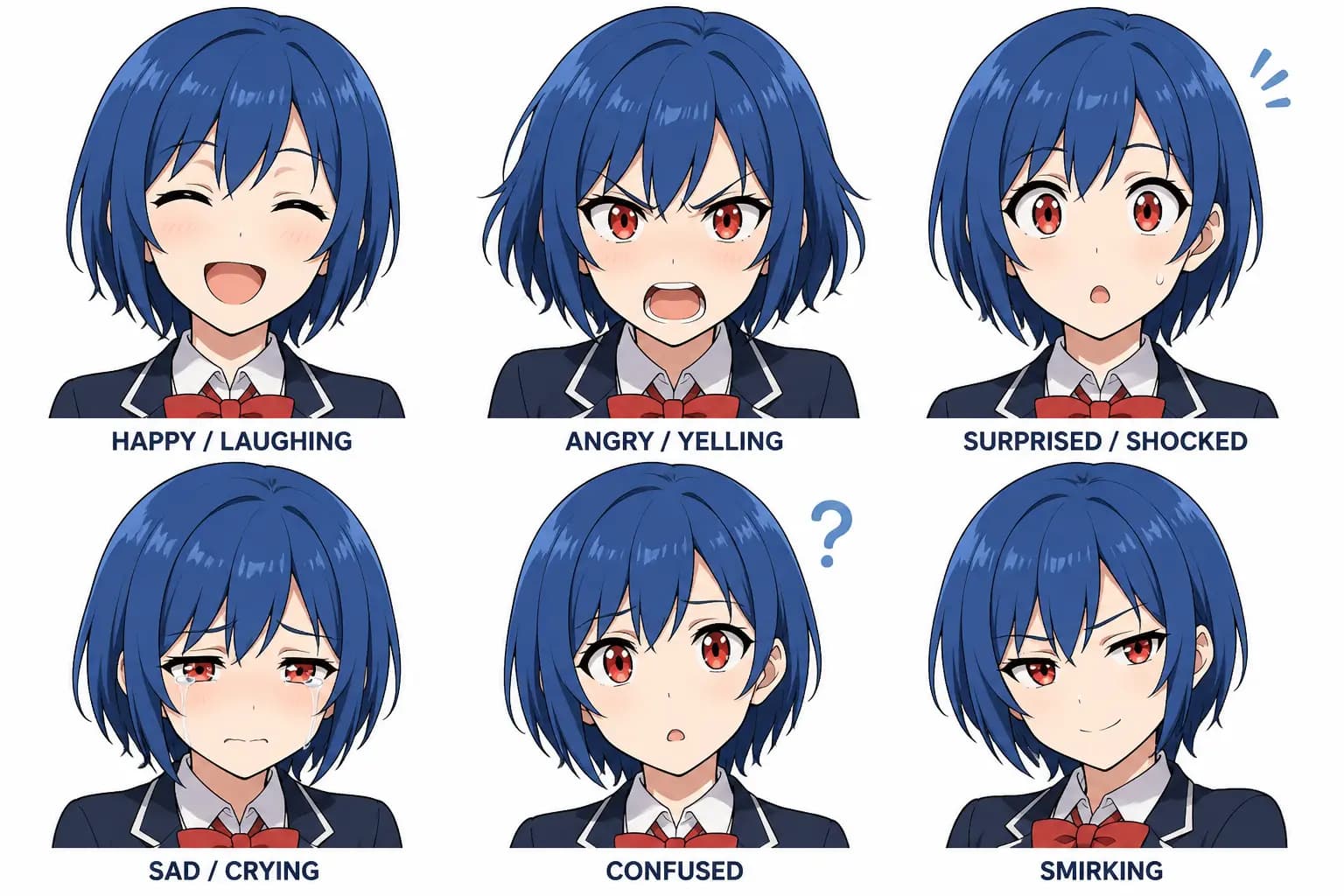 Anime Character Expressions