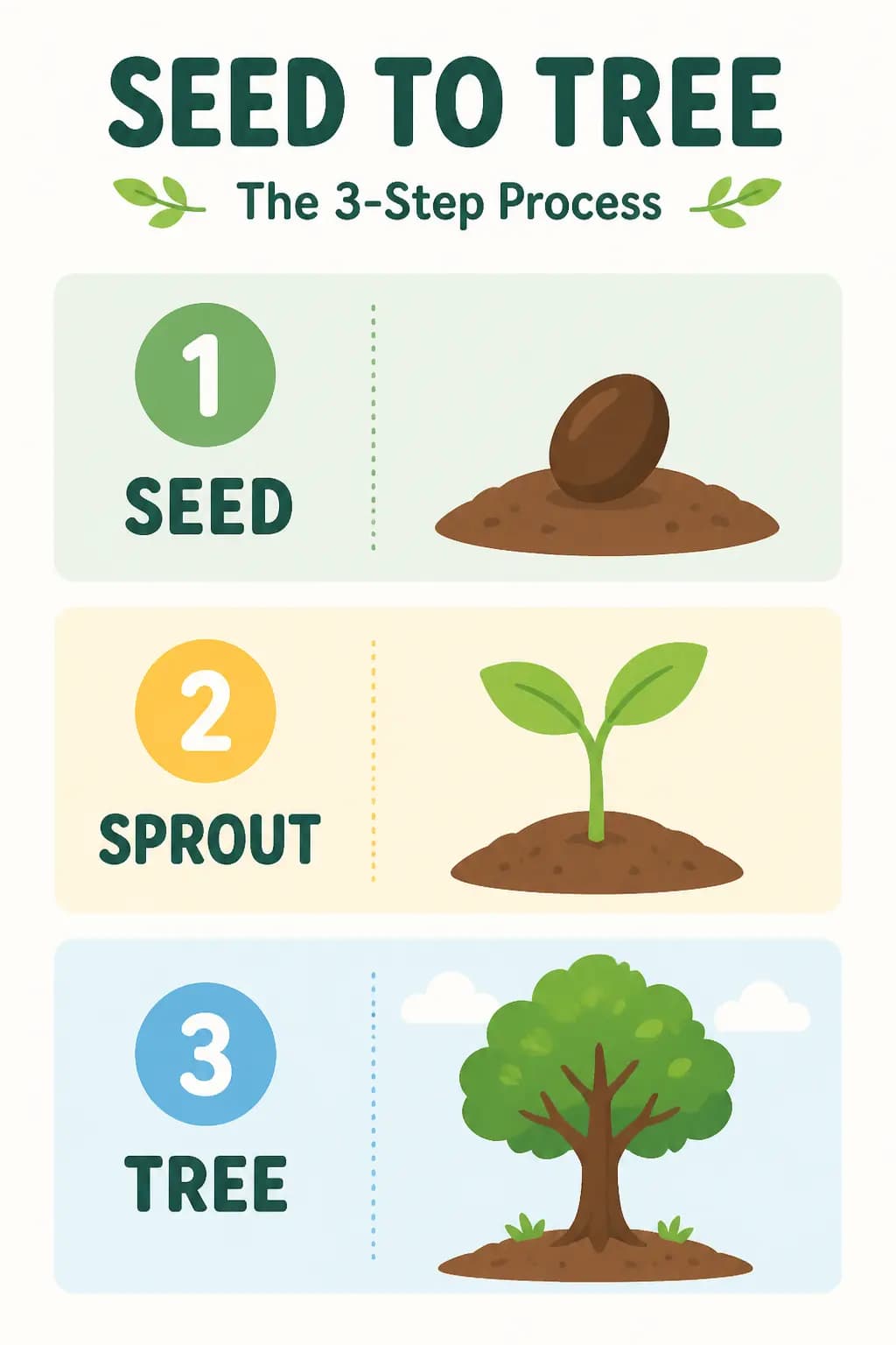Infographic -- Seed to Tree Process