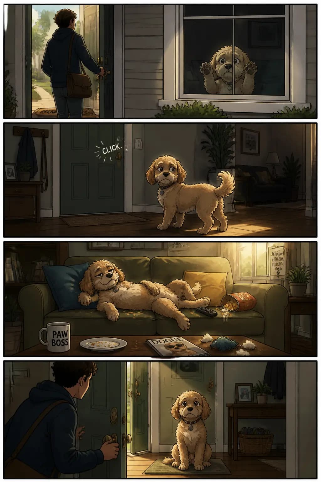 Story-to-Comic Strip (4 Panels)