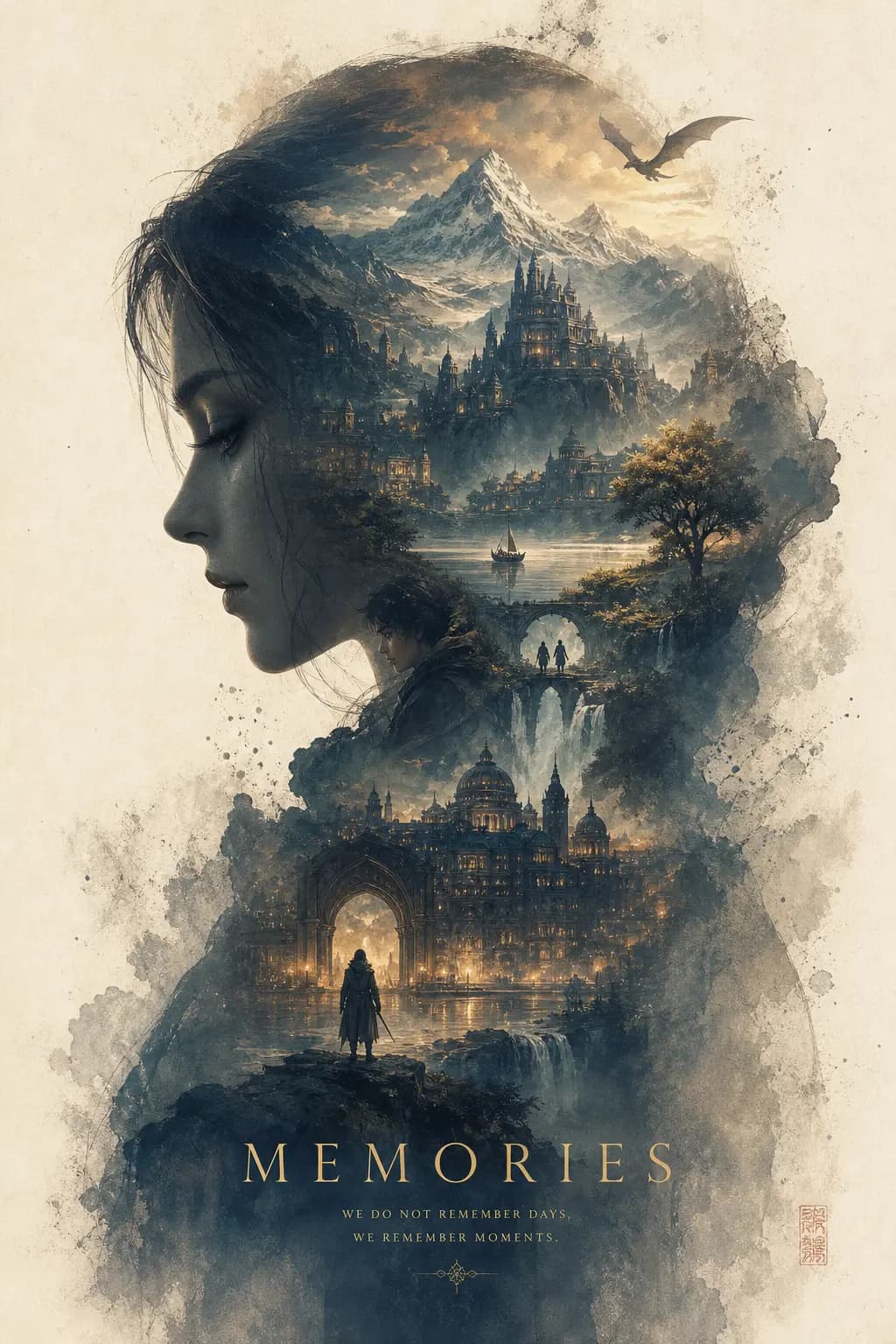 Epic Silhouette World Poster
