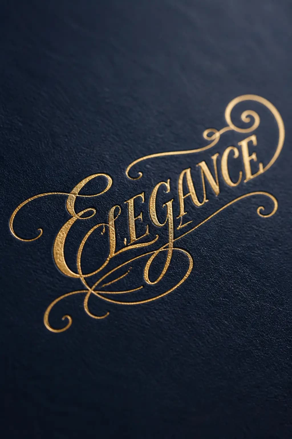 Gold Foil Calligraphy